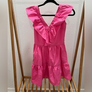 Women’s Ruffled Pink Dress
